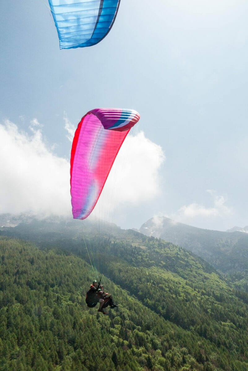 parapendio sul monte baldo