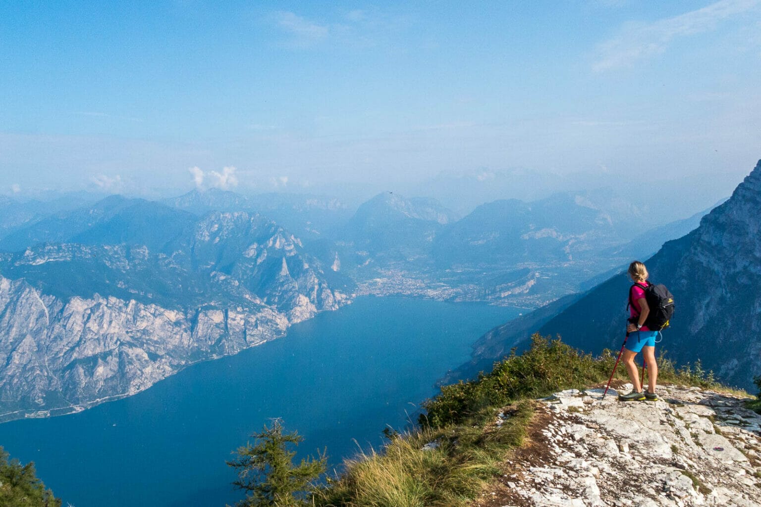 Trekking Route to Monte Altissimo di Nago, at Lake Garda