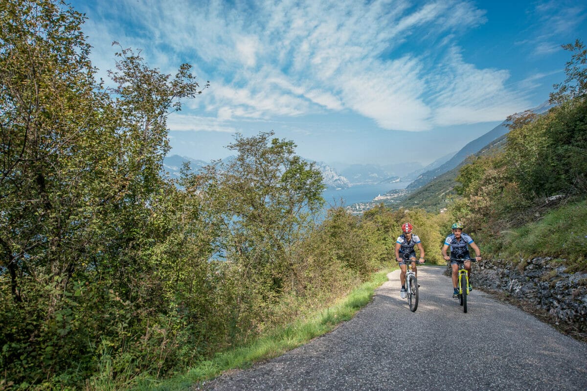 punta veleno aufstieg in brenzone gardasee