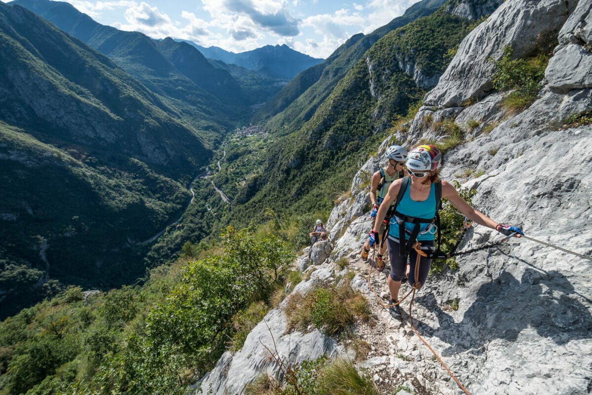 partenza della via ferrata cima capi