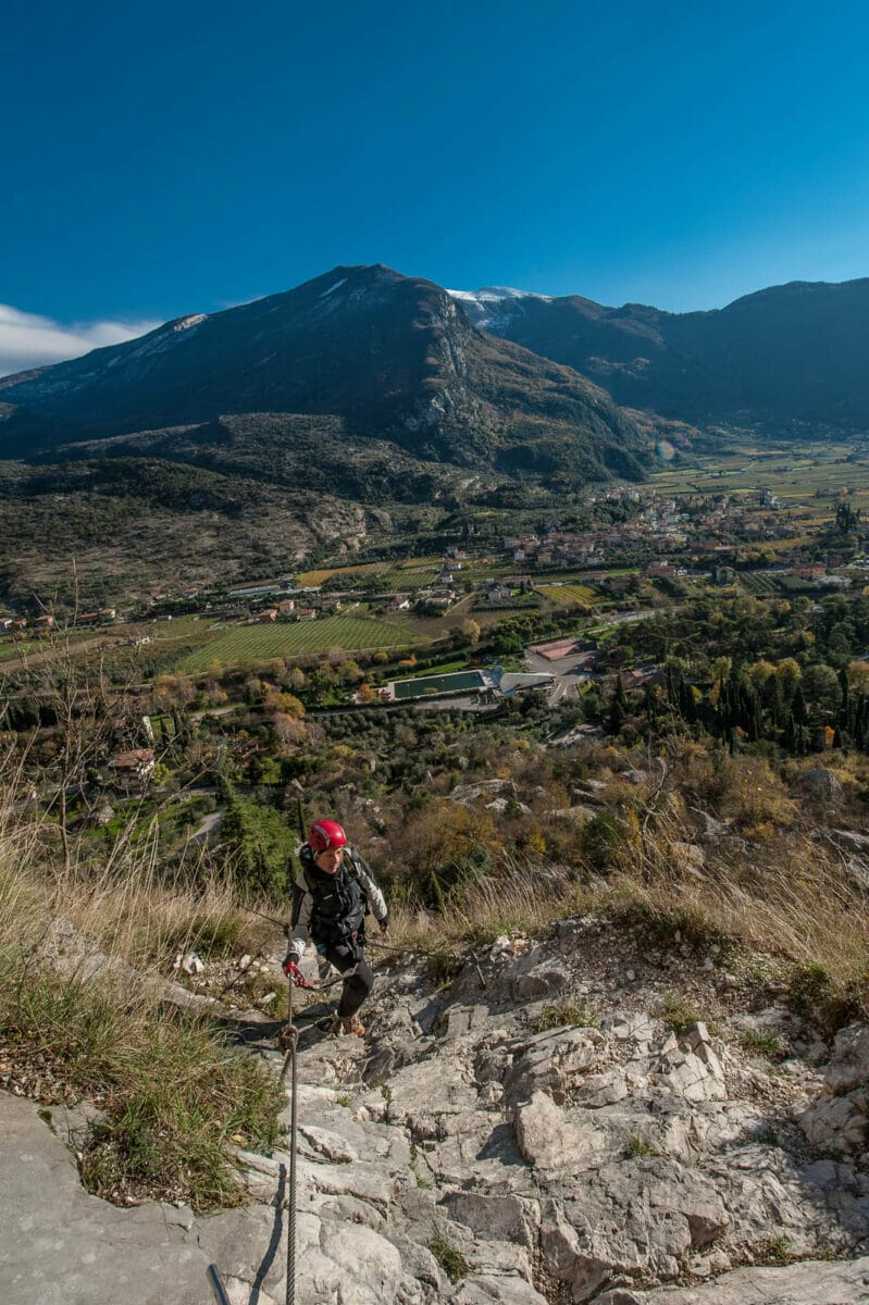 facile passaggio della ferrata del colodri