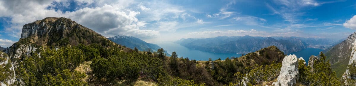 panoramica monte baldo e lago di garda