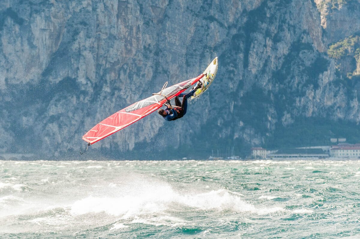 tempesta di vento con fabio calò a brenzone