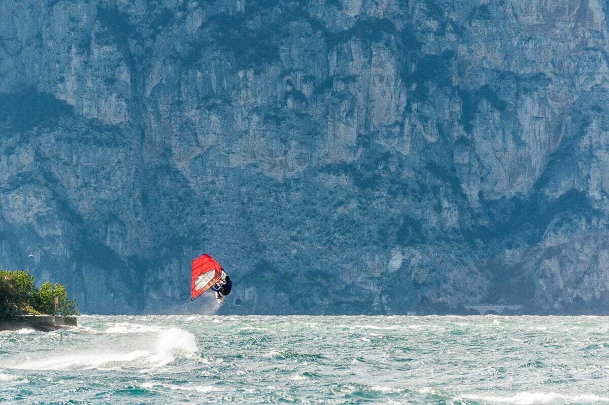 tempesta di vento con fabio calò a brenzone