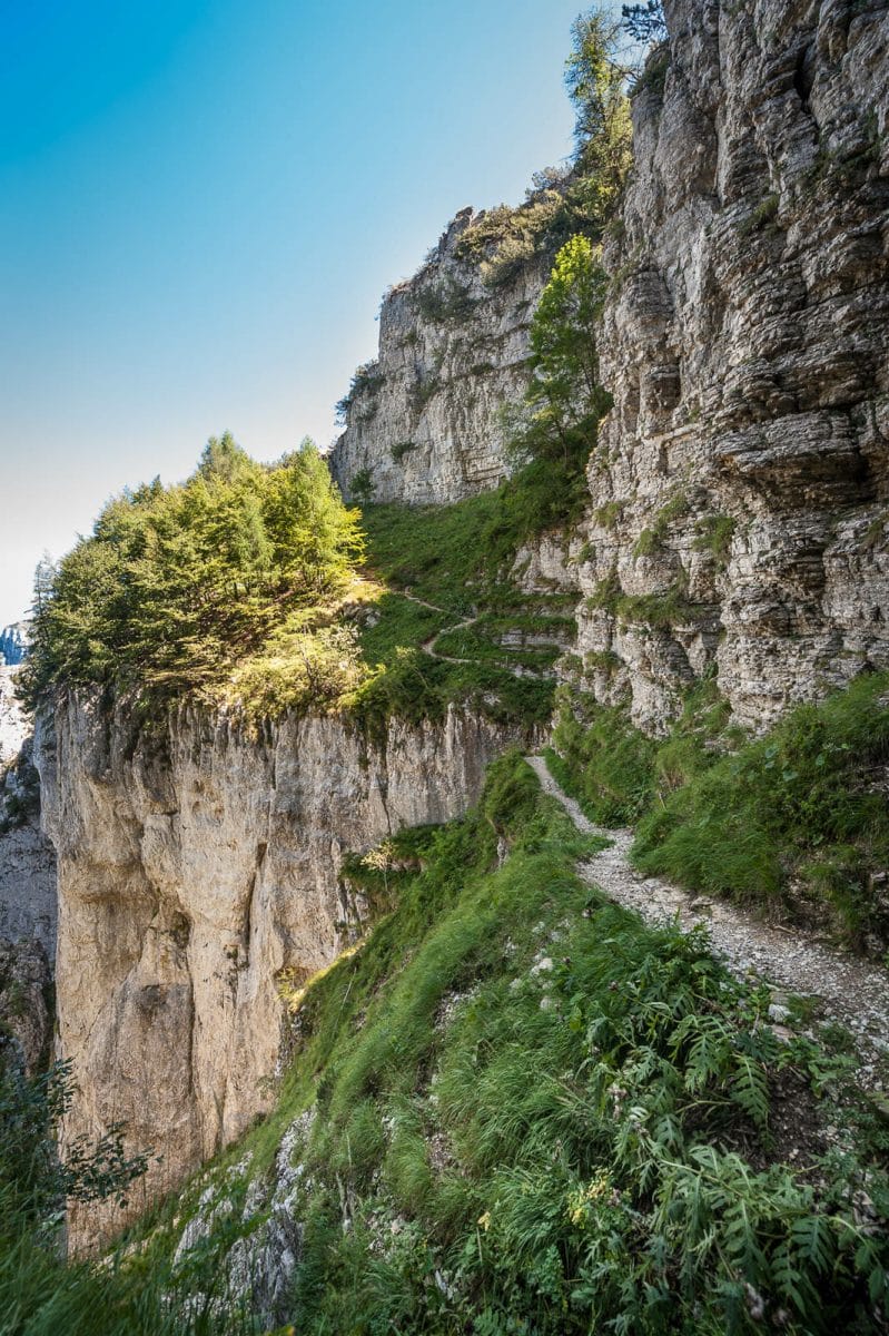 Ventrar path on Monte Baldo