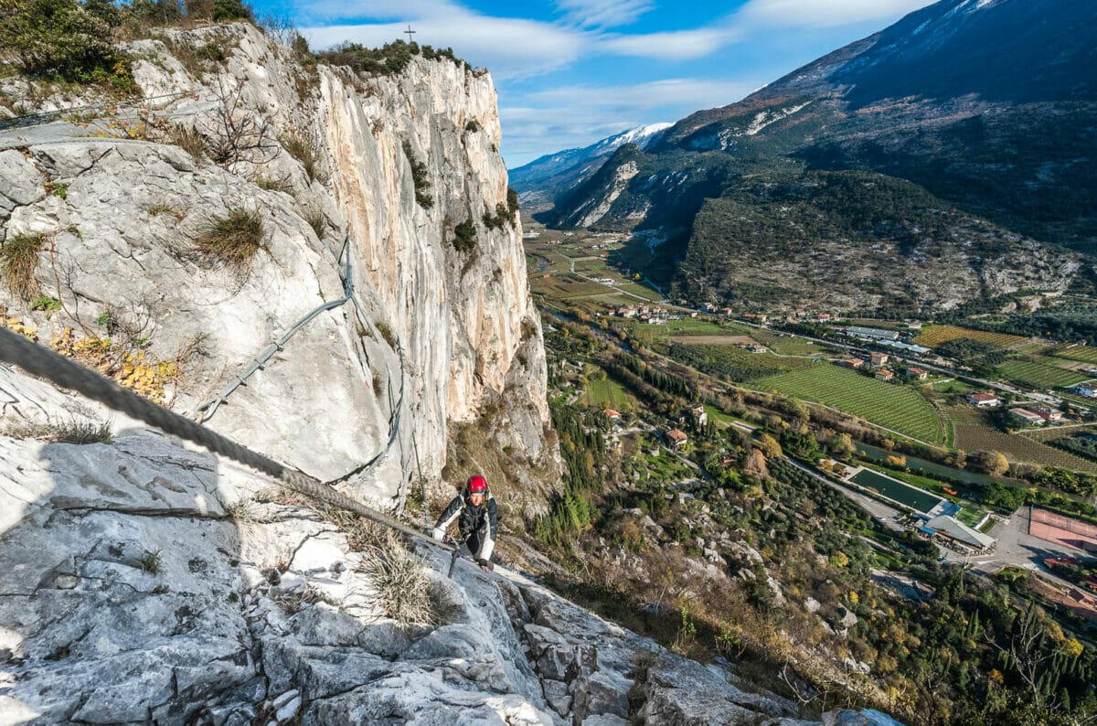 passaggio verticale ferrata colodri