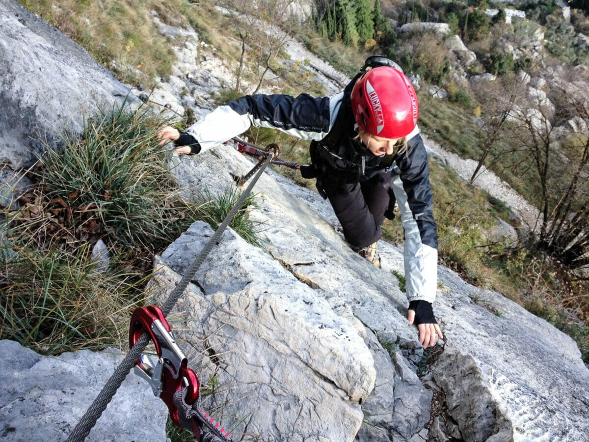 passaggio finale ferrata del colodri