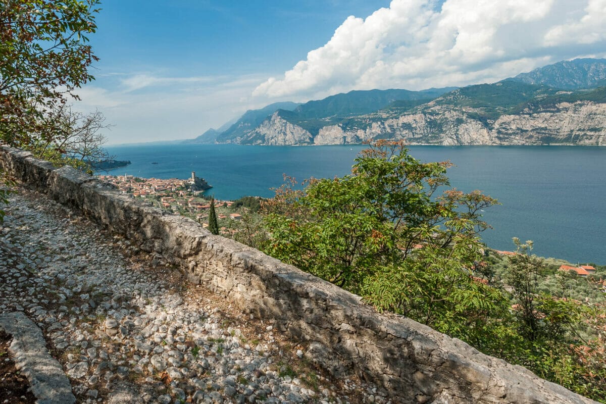 vista su malcesine dalla mulatteria vacco