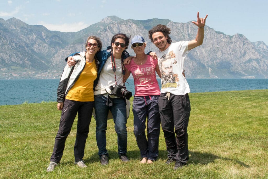 Il team di 360gardalife e Angelika di Garda Air Style