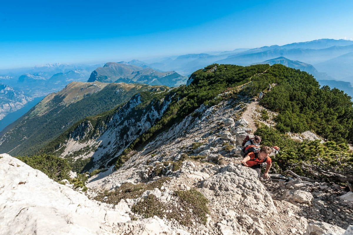 monte baldo peaks trekking route to cima pozzette