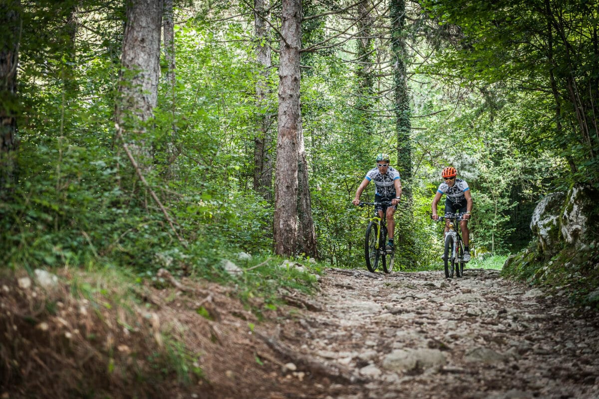 mtb in san michele auf den monte baldo