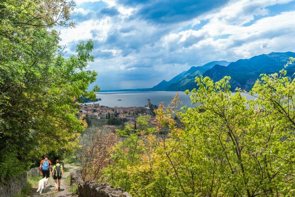 Lake Garda Trekking route from Malcesine to San Michele and back