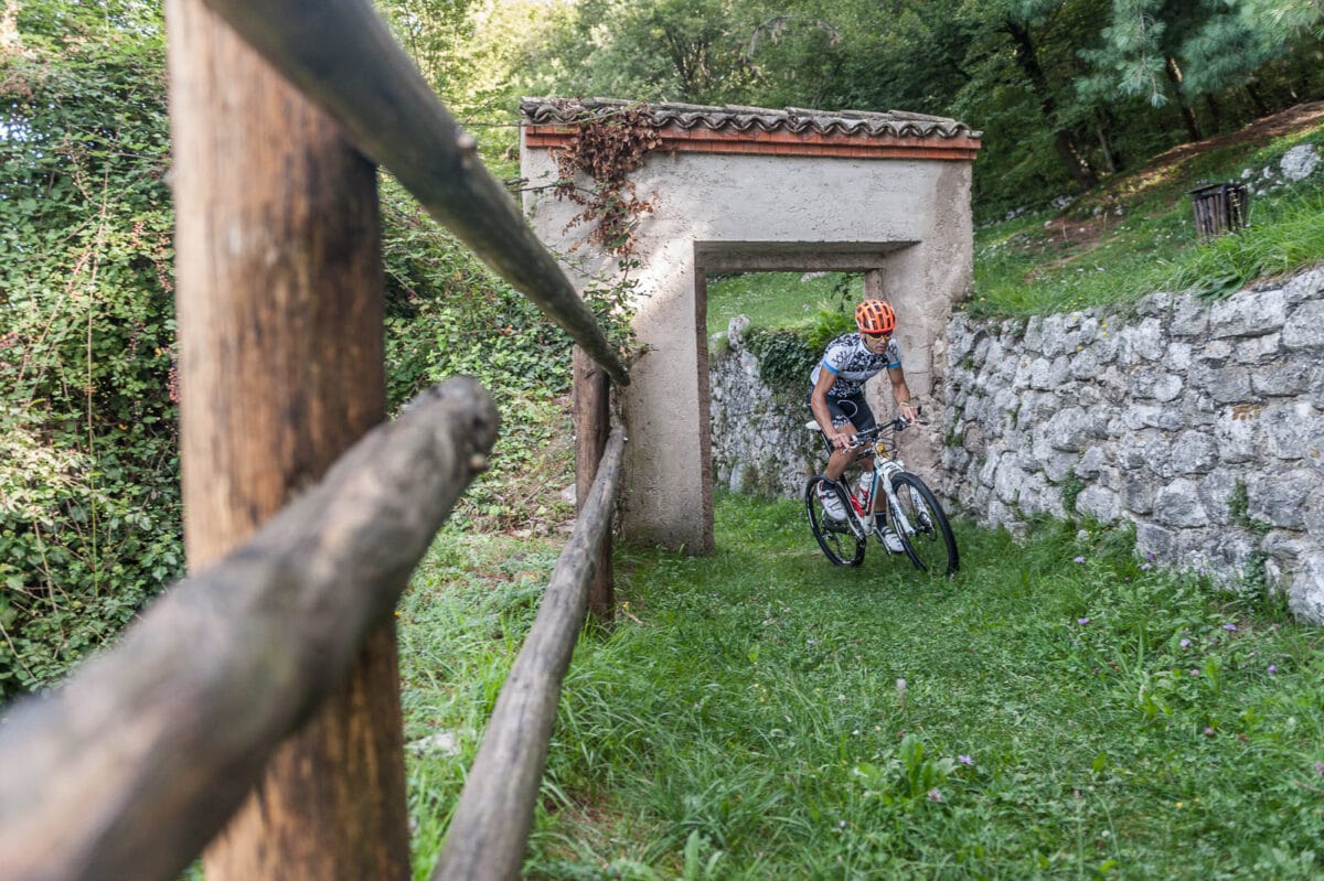 biking in san michele