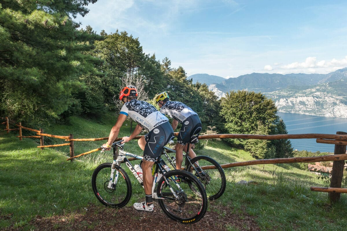 biking in san michele on monte baldo