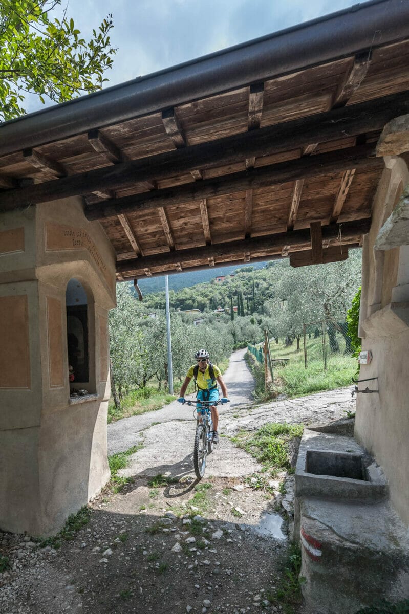 bike route in malcesine along paier