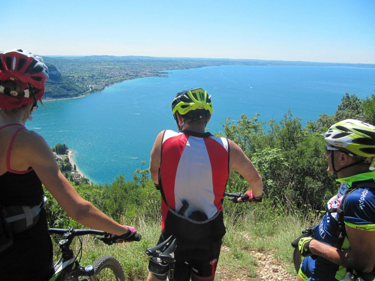 malcesine bike tour pause mit seeblick