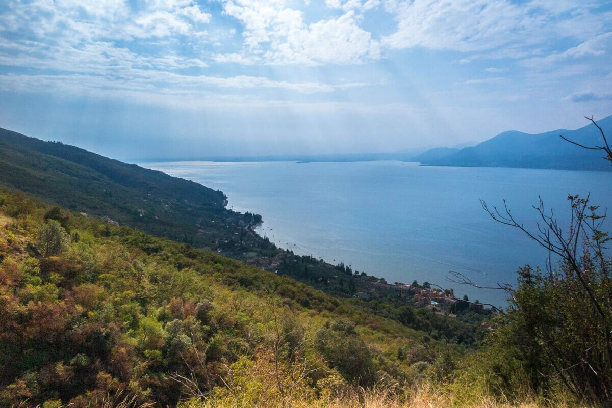 panoramic view garda lake