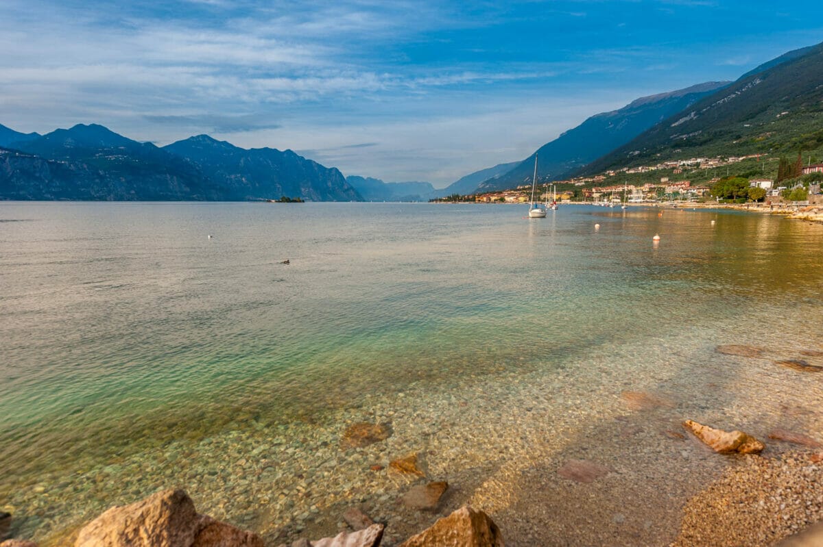 Brenzone am Gardasee Strand