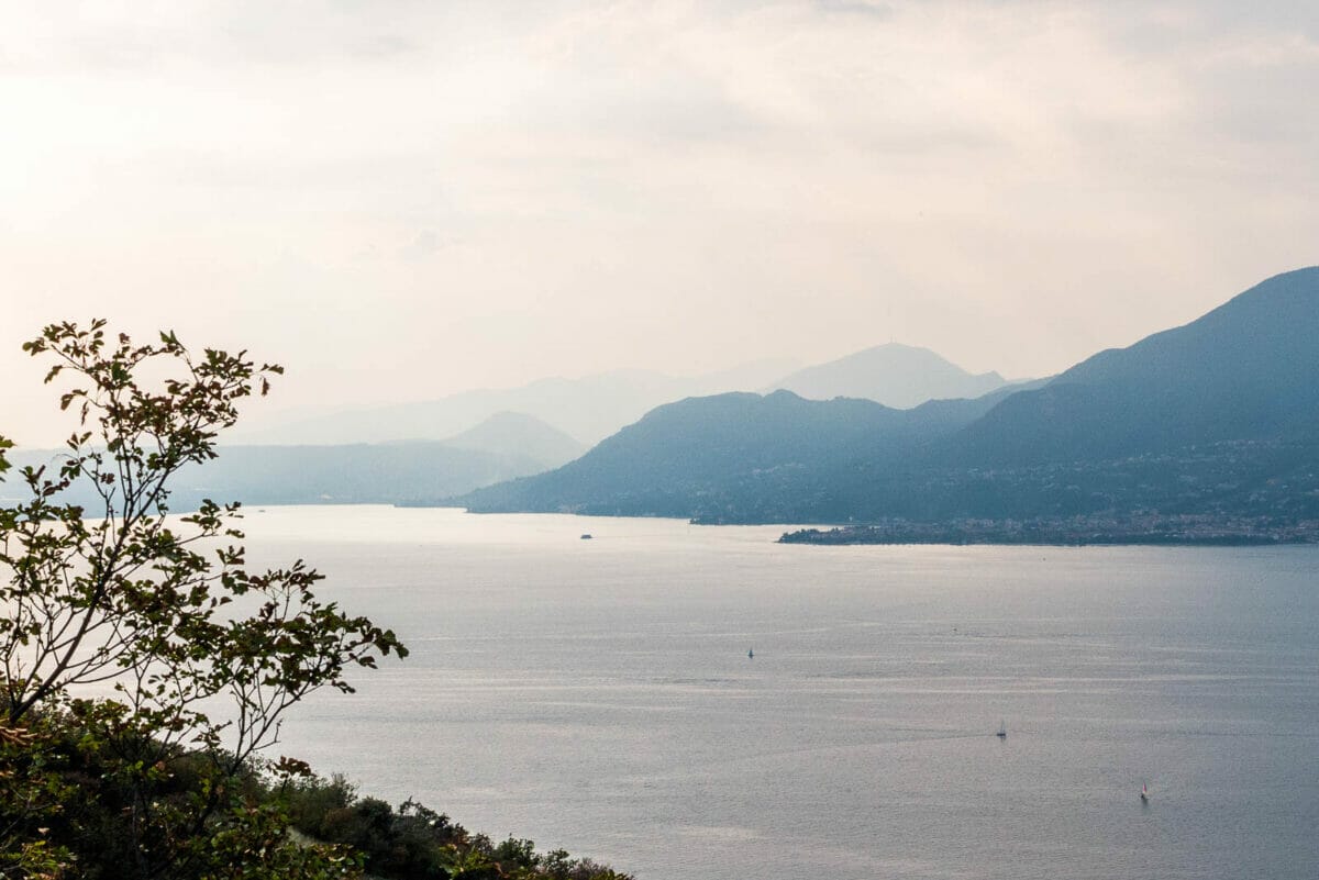 lake garda in the evening