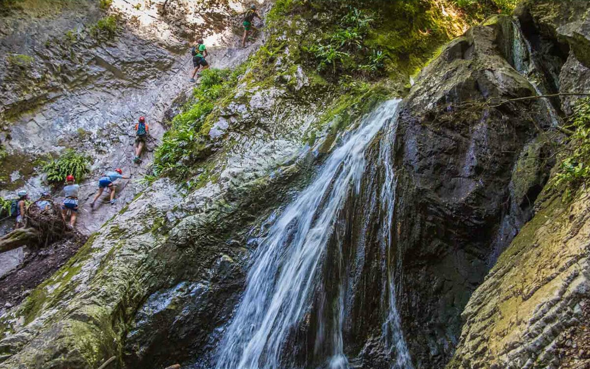 klettersteig rio sallagoni wasserfall