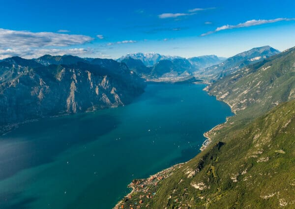 lake garda from paraglide