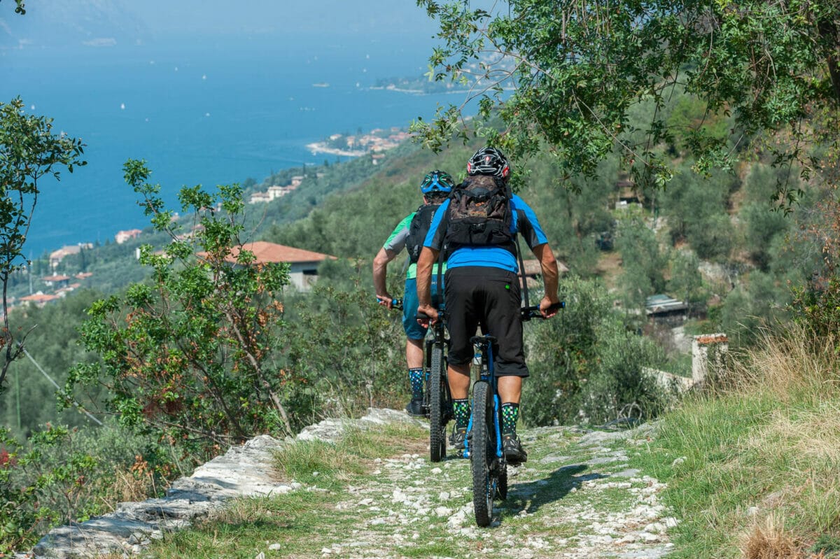 route 654 richtung brenzone mit seeblick