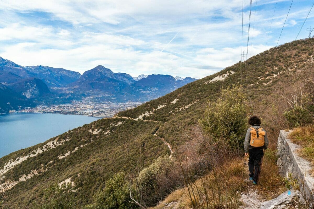 sentiero dei paloni lake garda