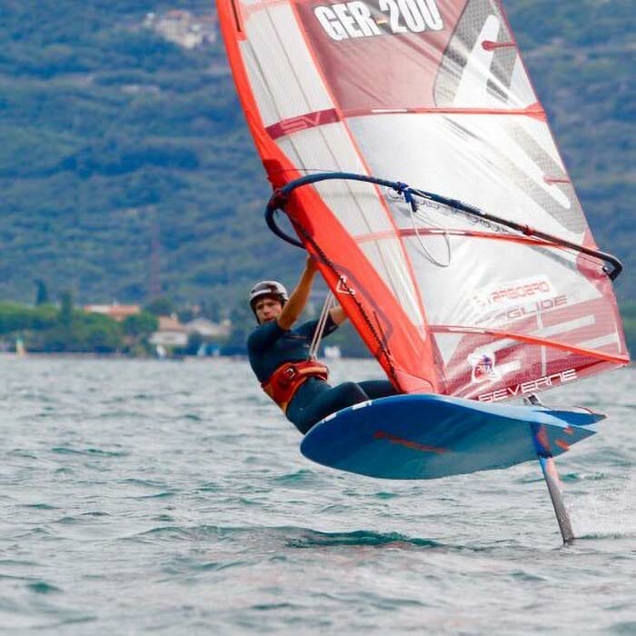 windsurf foilen am gardasee