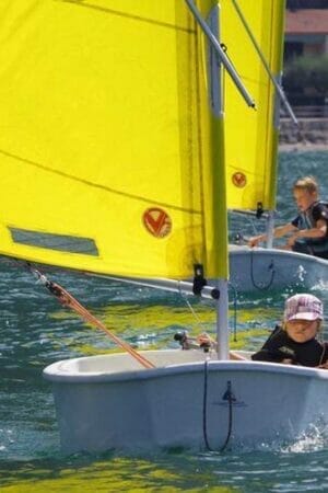 Sailing lesson for children