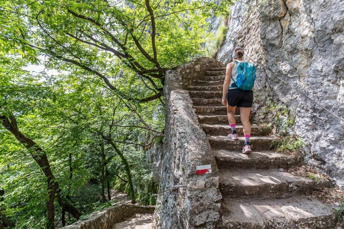 Treppe Madonna della Corona Heiligtum