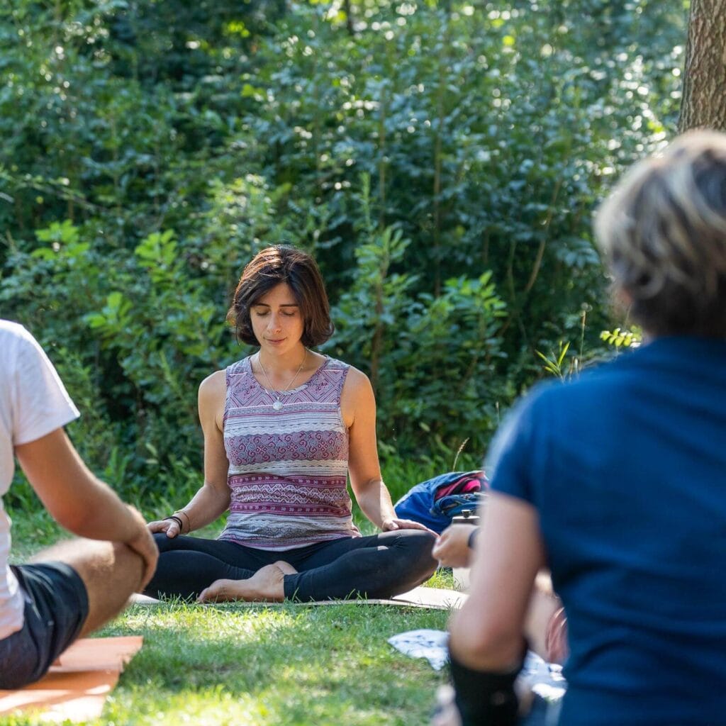 Yoga in the Busatte park Yoga in the Busatte park