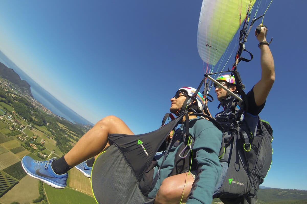 Volo biposto dal Monte Baldo