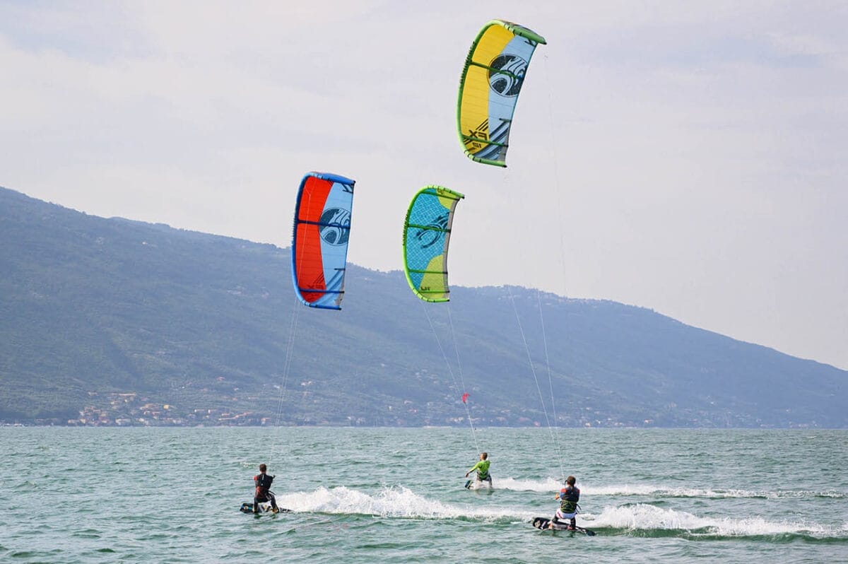 kitesurfer al Lago di Garda