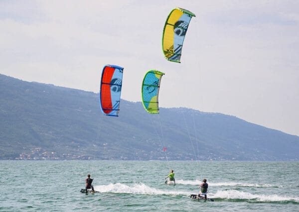 kitesurfer al Lago di Garda